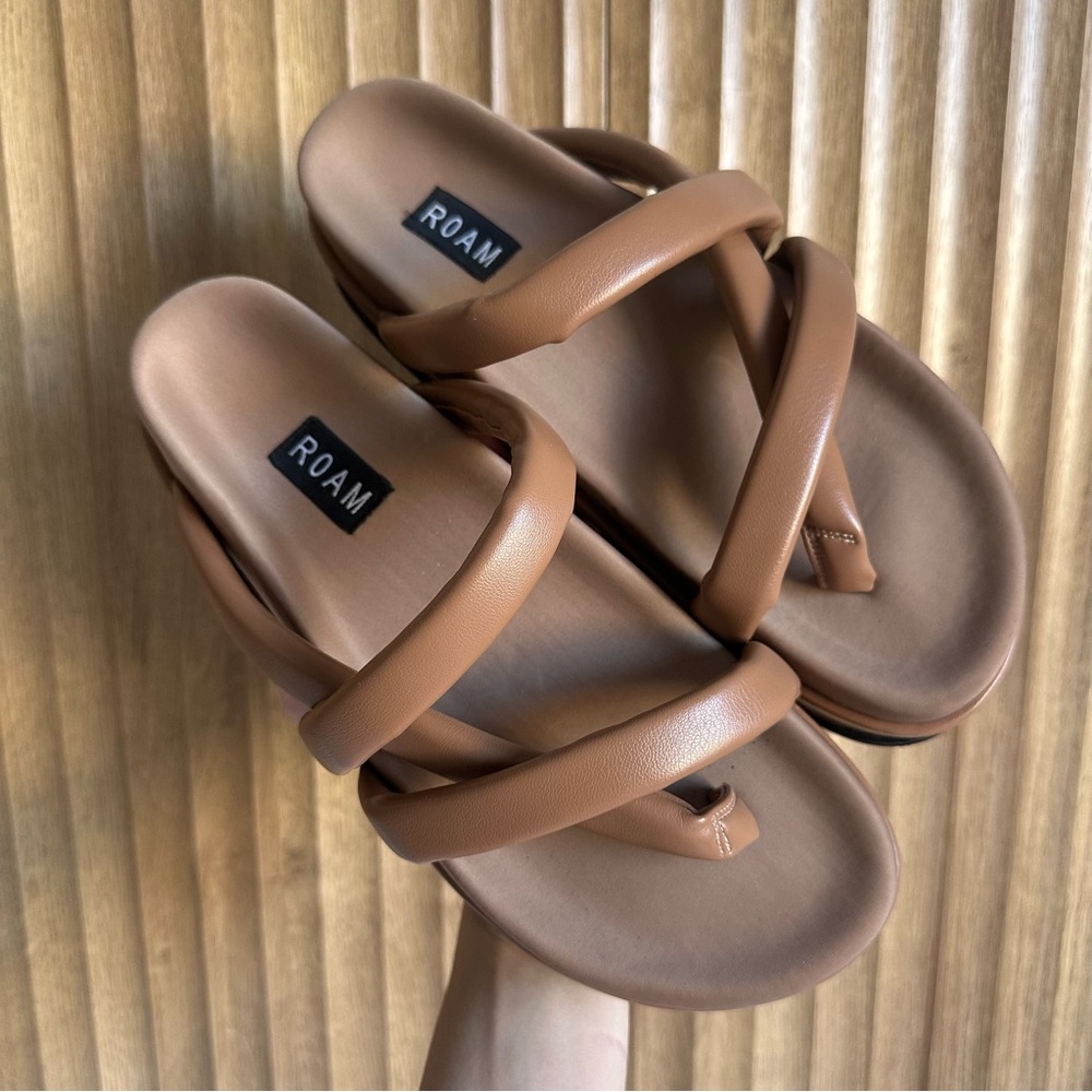 ROAM Asymmetrical Stack Platform Strappy Sandals - Picture 3 of 8